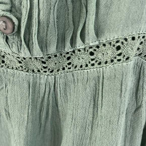 Dusty boho green boutique dress size M - Picture 8 of 8